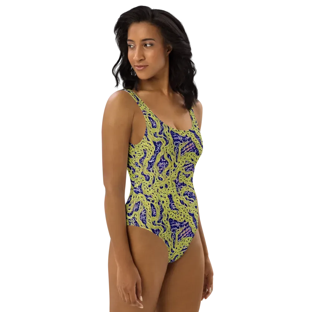 Midnight Marrow on One-Piece Swimsuit — Right