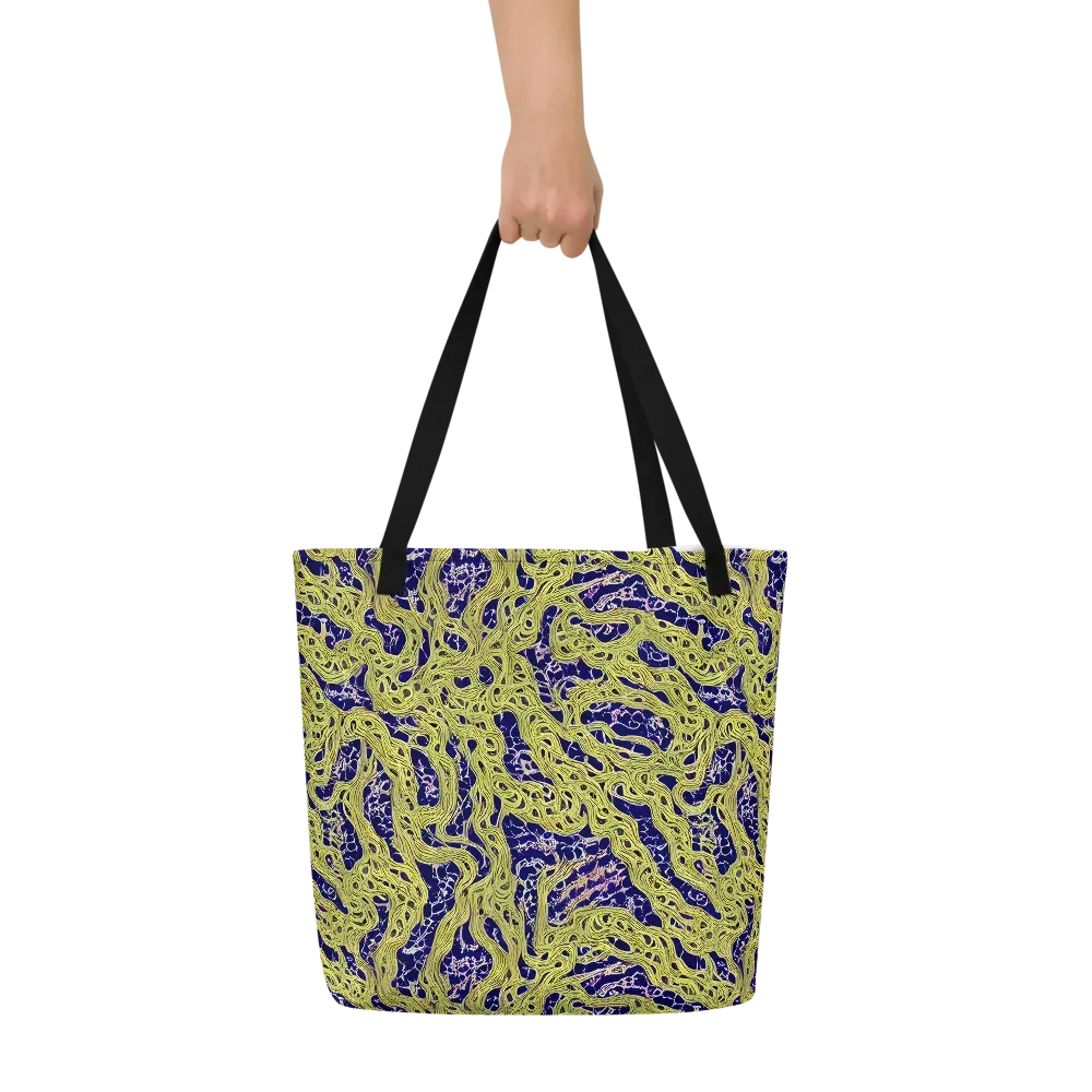 Midnight Marrow on Large Tote Bag W/ Pocket — Front