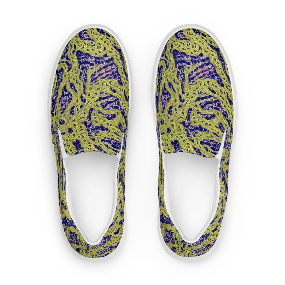 Midnight Marrow on Women's Slip-On Canvas Shoes — Front
