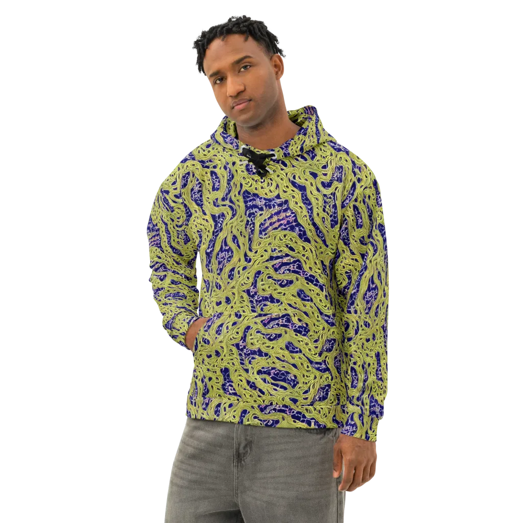 Midnight Marrow on Cotton Hoodie — Left Front