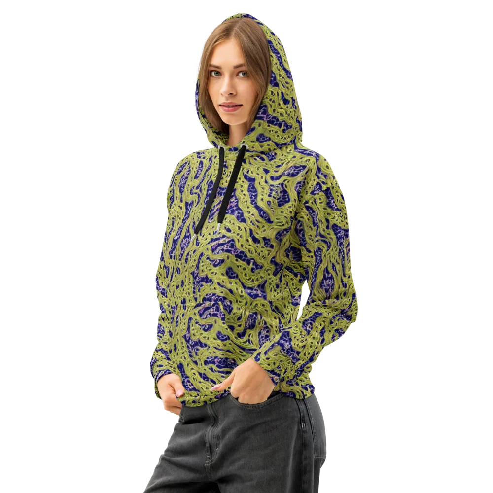 Midnight Marrow on Cotton Hoodie — Left Front