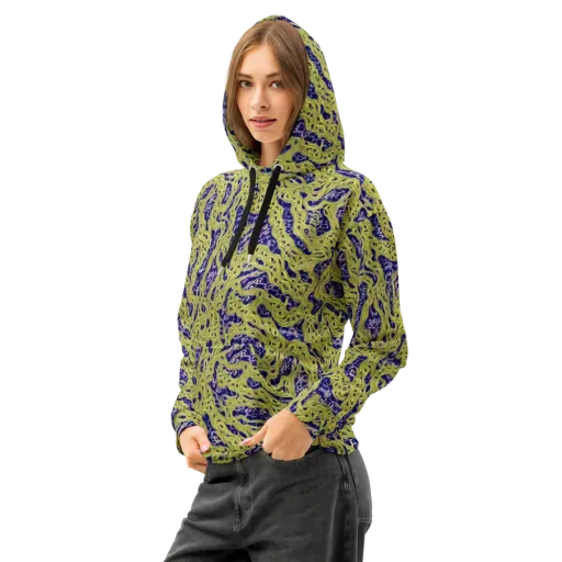 Midnight Marrow on a Cotton Hoodie