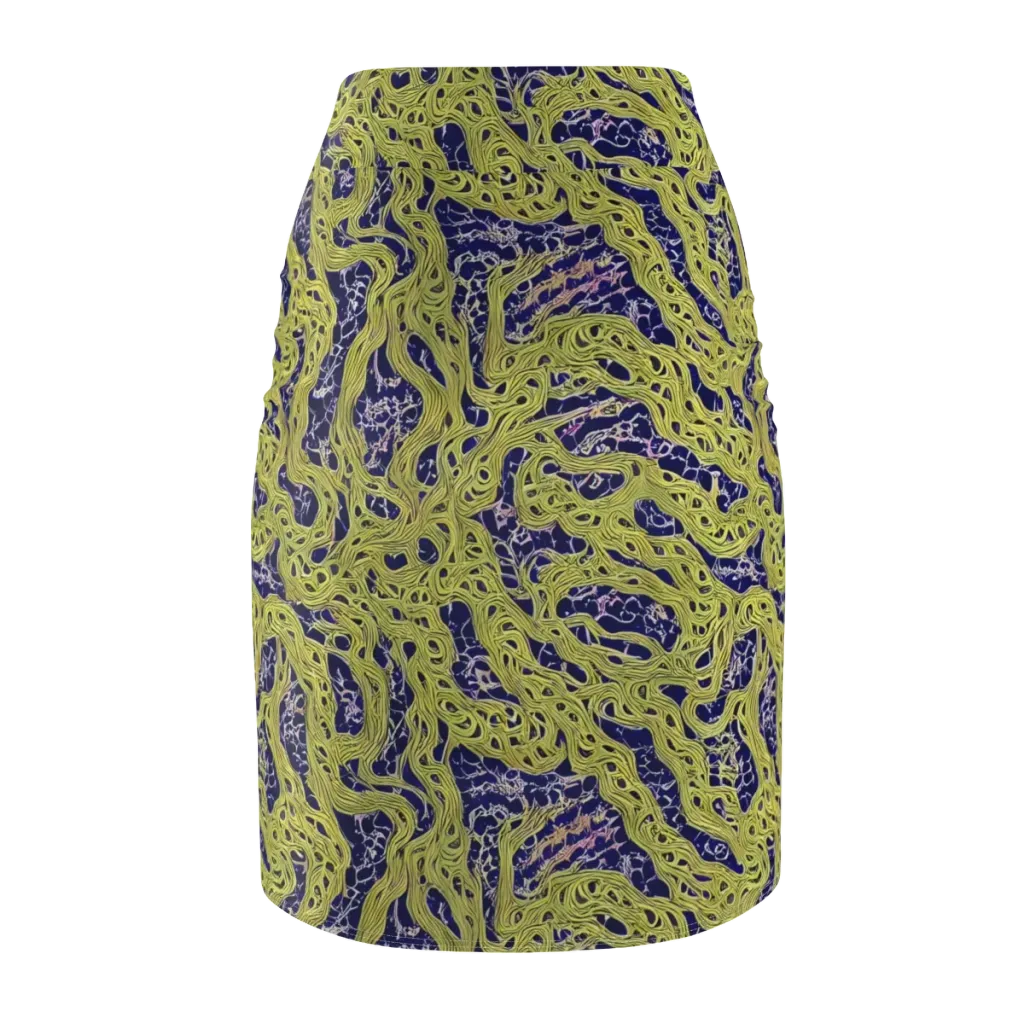 Midnight Marrow on Pencil Skirt — Back