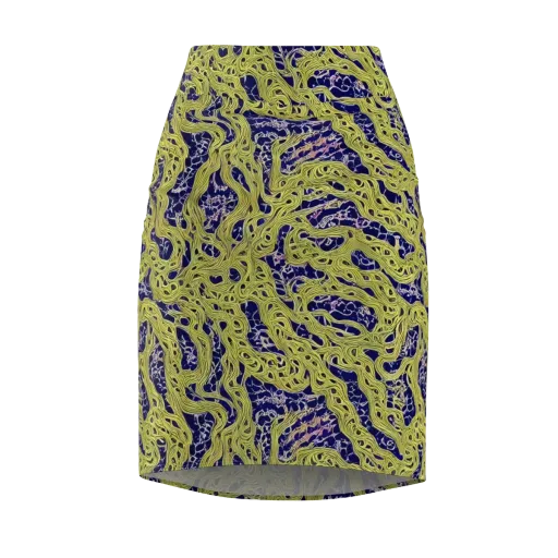 Midnight Marrow on a Pencil Skirt