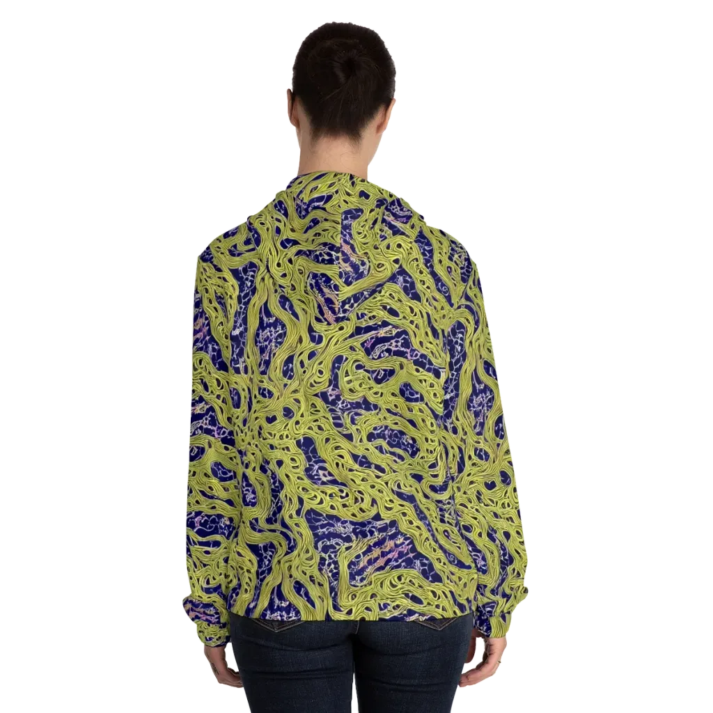 Midnight Marrow on Women's Full-Zip Hoodie — Back On Person