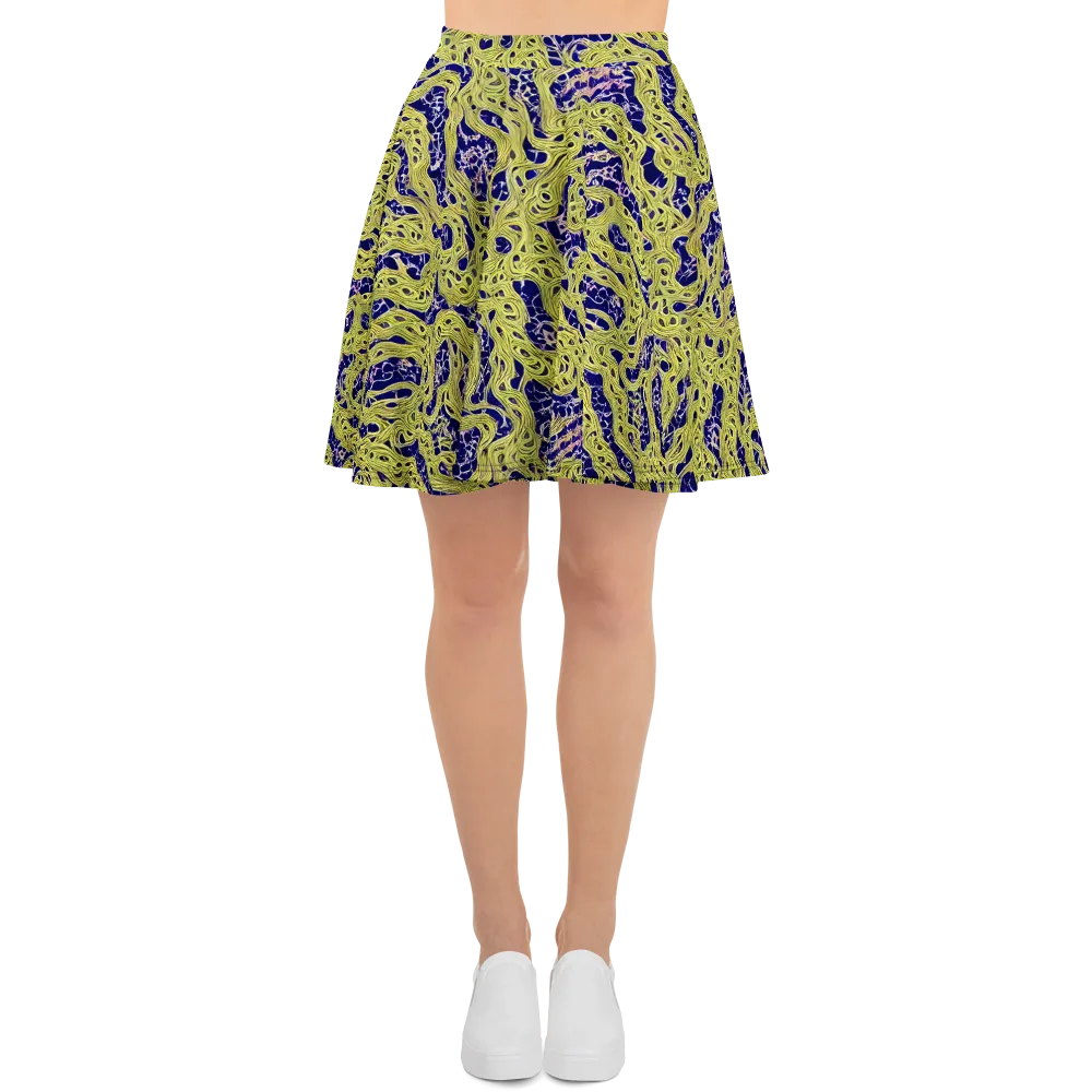 Midnight Marrow on Skater Skirt — Front