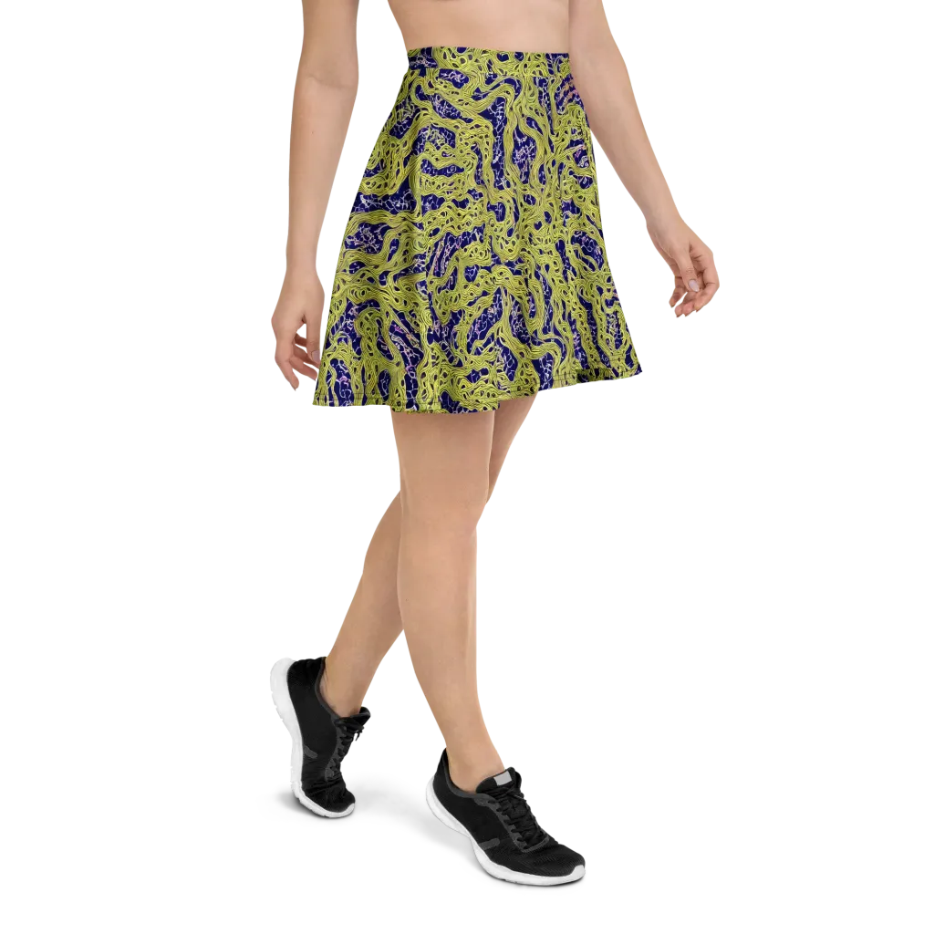 Midnight Marrow on Skater Skirt — Right