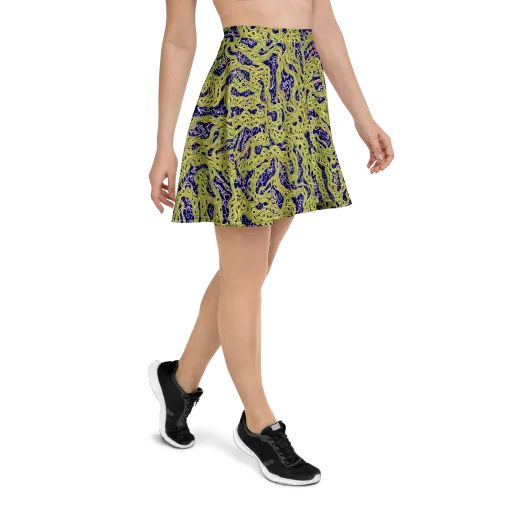 Midnight Marrow on a Skater Skirt
