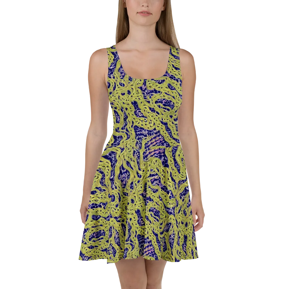 Midnight Marrow on Skater Dress — Front