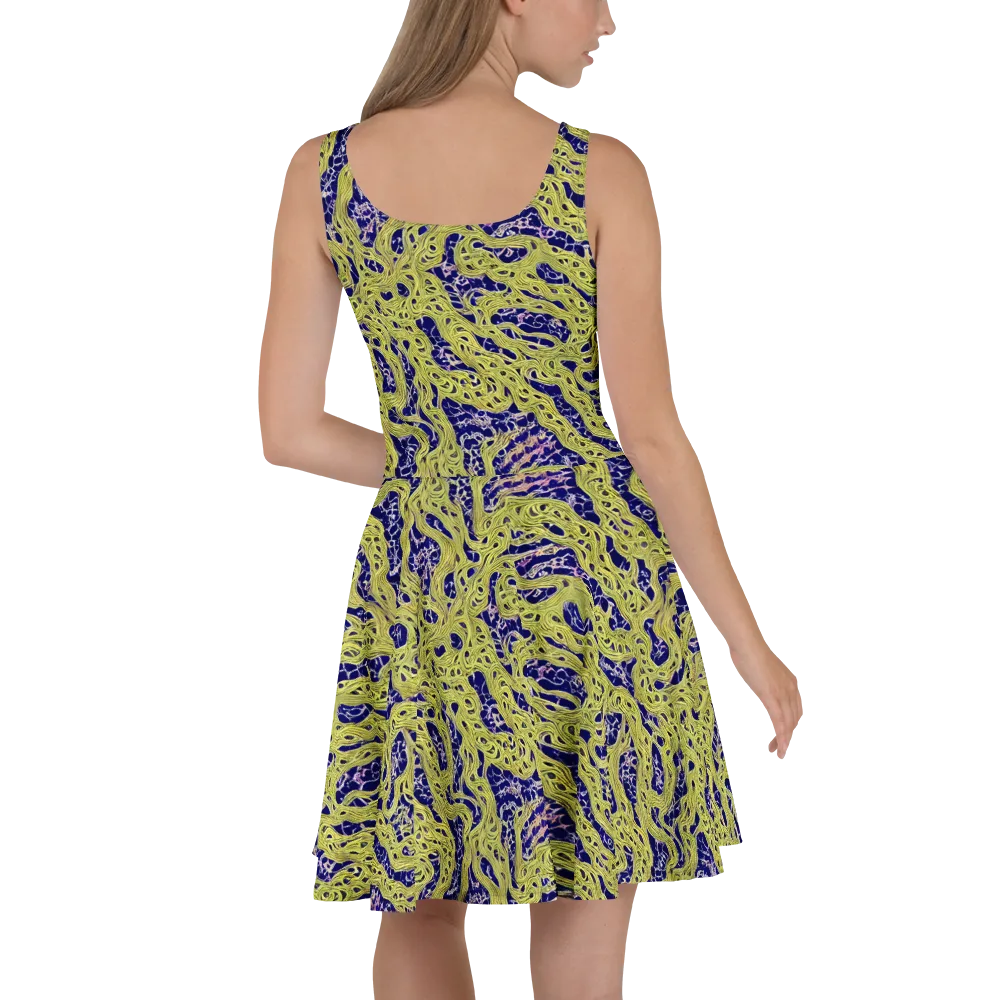 Midnight Marrow on Skater Dress — Back