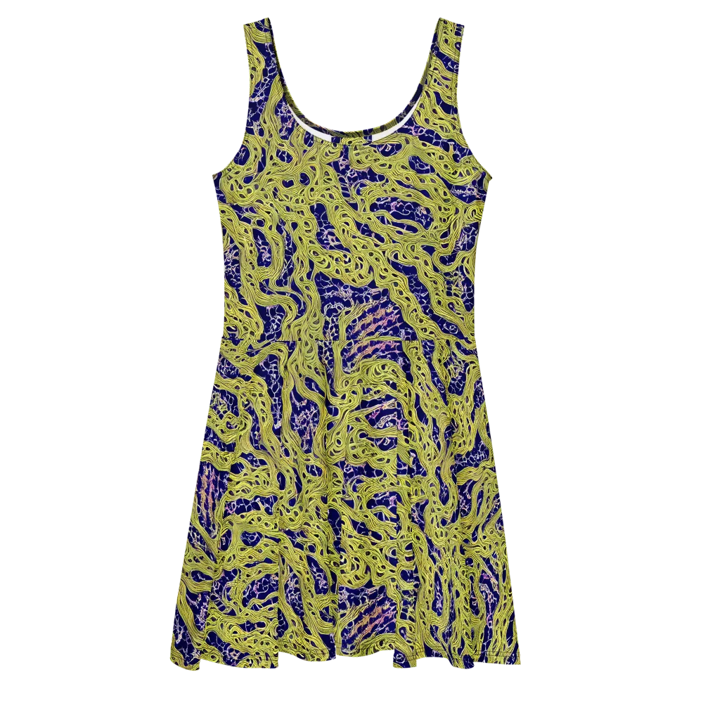 Midnight Marrow on Skater Dress — Front
