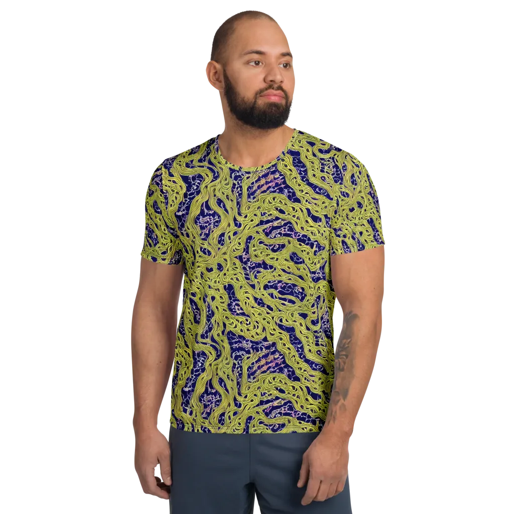 Midnight Marrow on Men's Athletic T-Shirt — Front