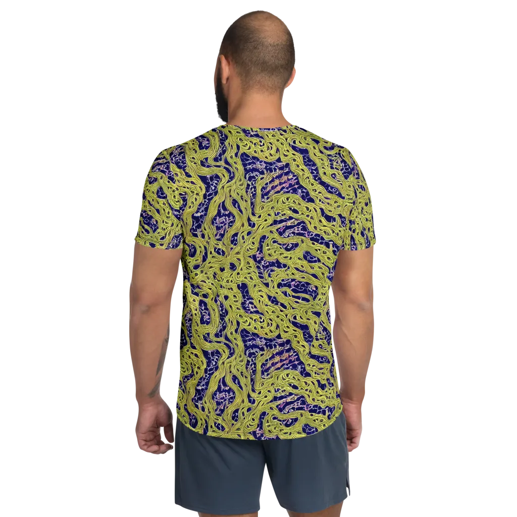 Midnight Marrow on Men's Athletic T-Shirt — Back