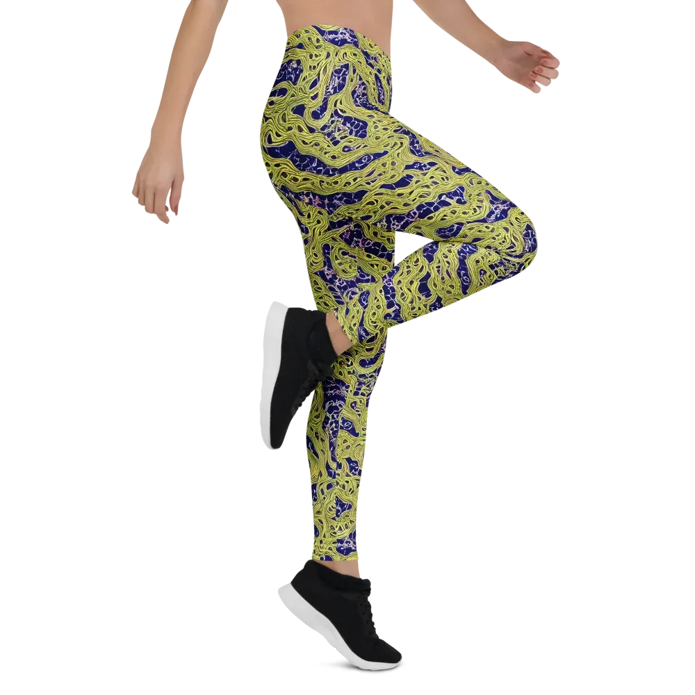 Midnight Marrow on Leggings — Right