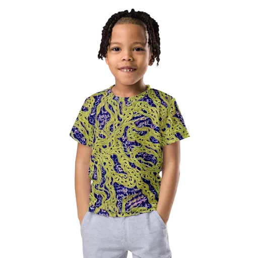 Midnight Marrow on a Kids Crew Neck T-Shirt