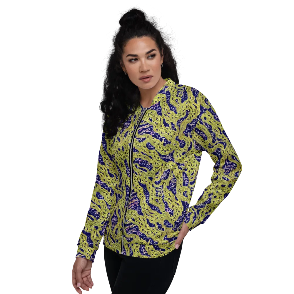 Midnight Marrow on Bomber Jacket — Left