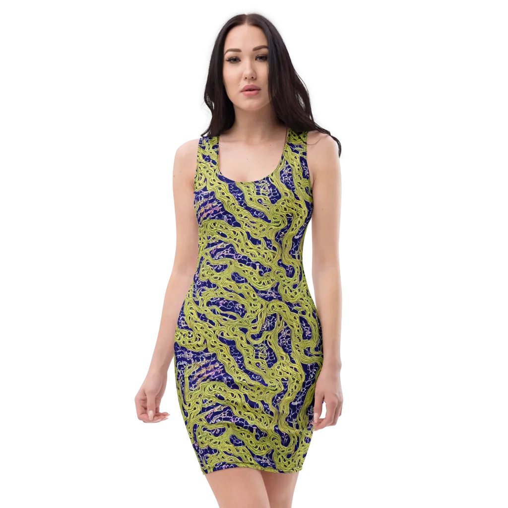Midnight Marrow on Bodycon Dress — Front