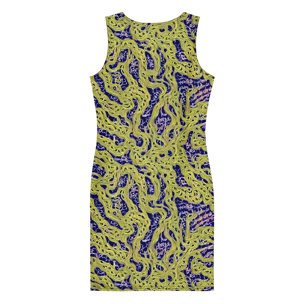 Midnight Marrow on Bodycon Dress — Back