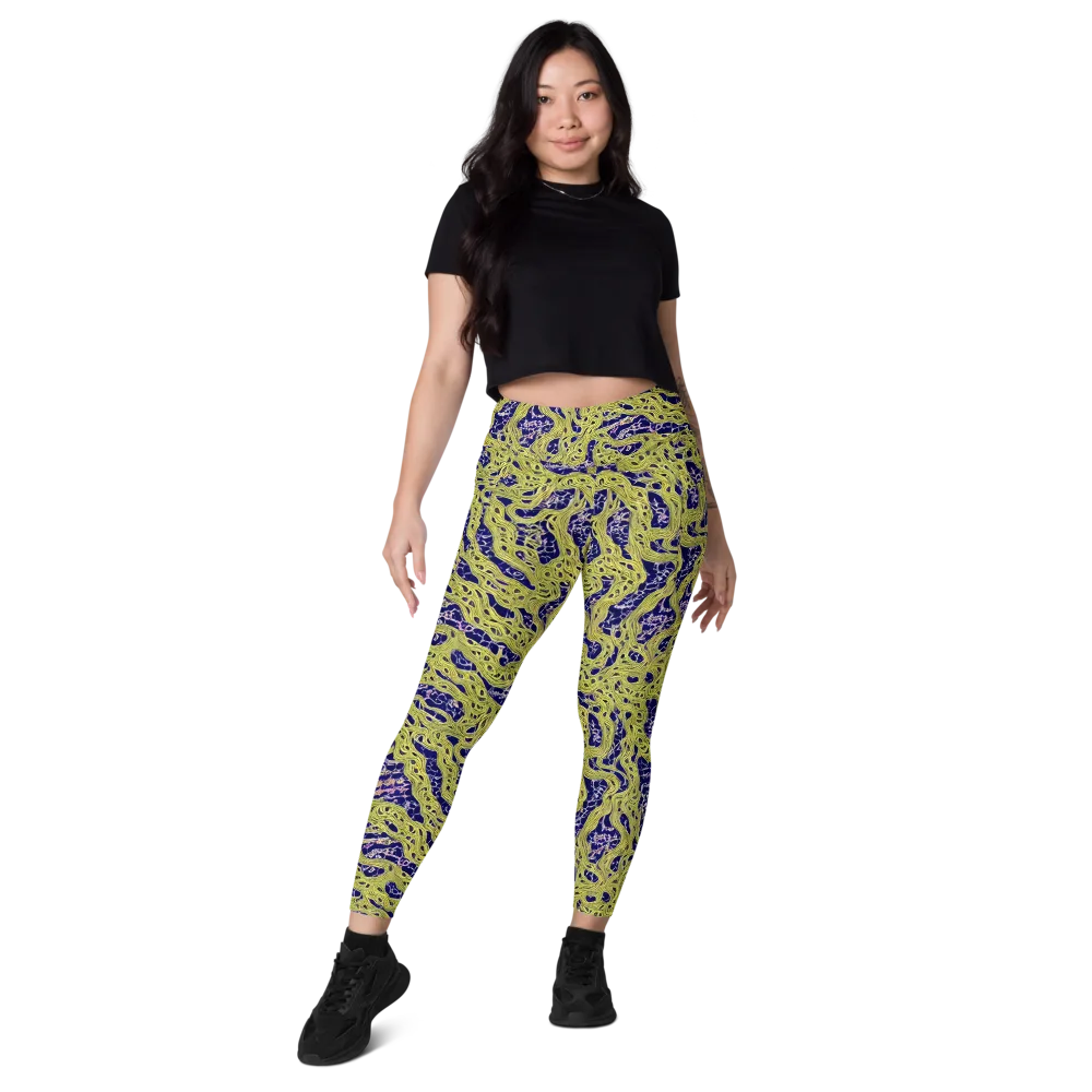 Midnight Marrow on Leggings with Pockets — Front