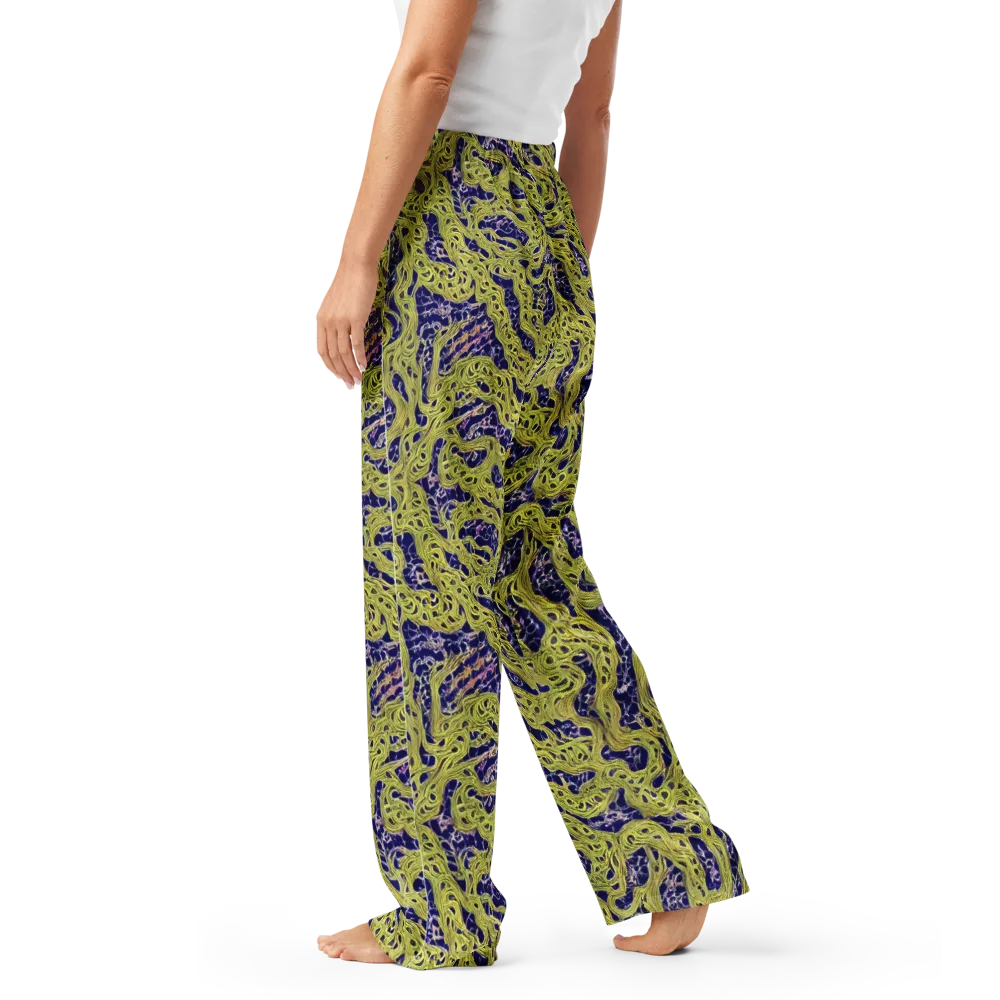 Midnight Marrow on Women's Pajama Pants — Left