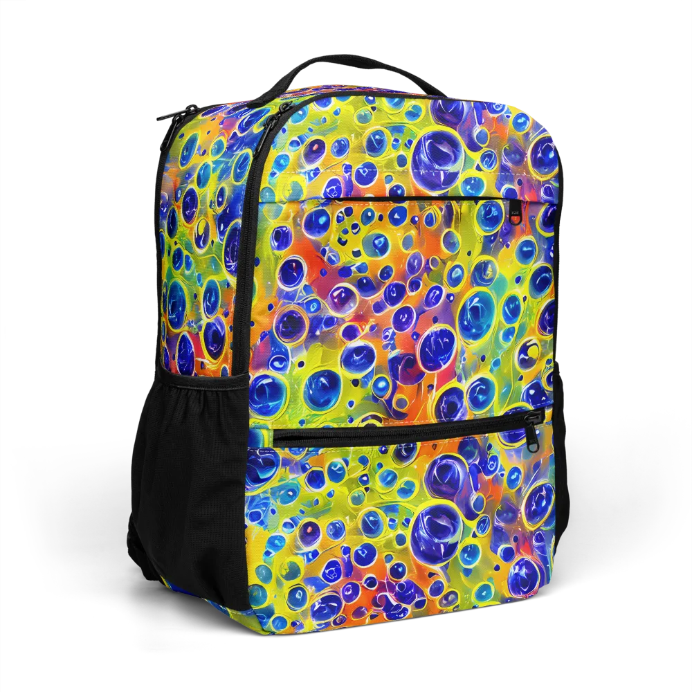 Electric Bubbles on Utility Backpack — Right Front