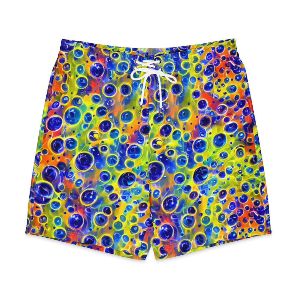 Electric Bubbles on Men's Board Shorts — Front