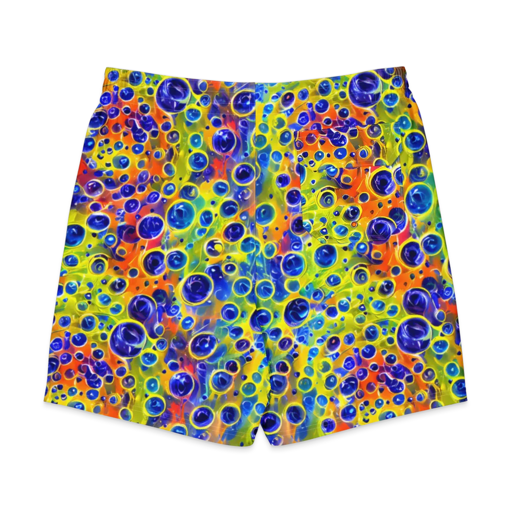 Electric Bubbles on Men's Board Shorts — Back
