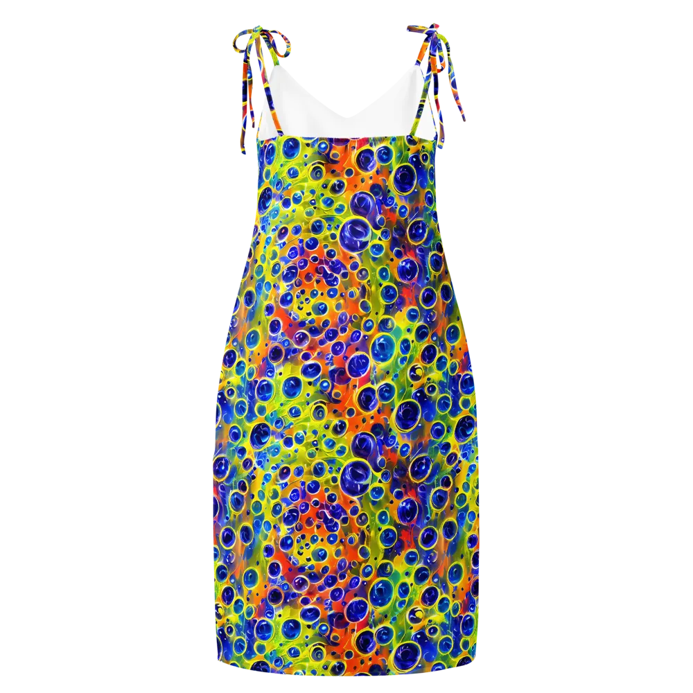 Electric Bubbles on Slip Dress — Back