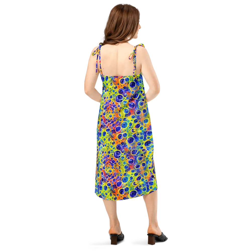 Electric Bubbles on Slip Dress — Back