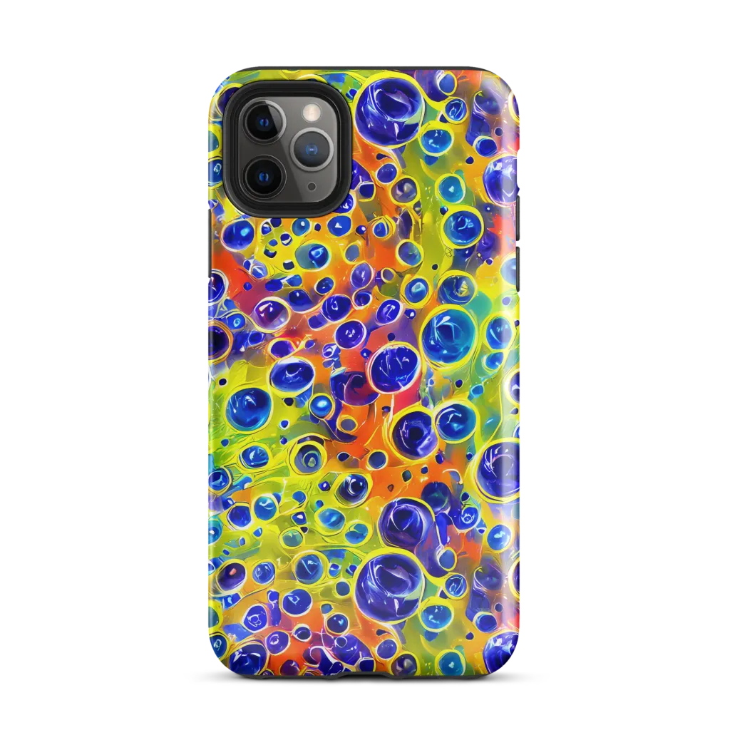 Electric Bubbles on Tough Case for iPhone® — Front