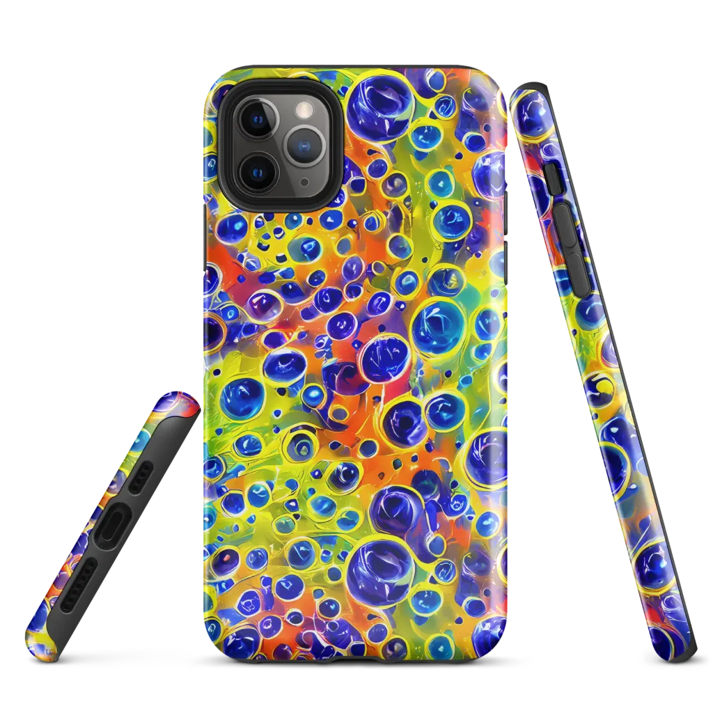 Electric Bubbles on Tough Case for iPhone® — Front