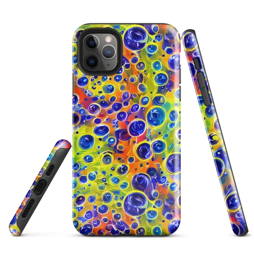 Electric Bubbles on a Tough Case for iPhone®