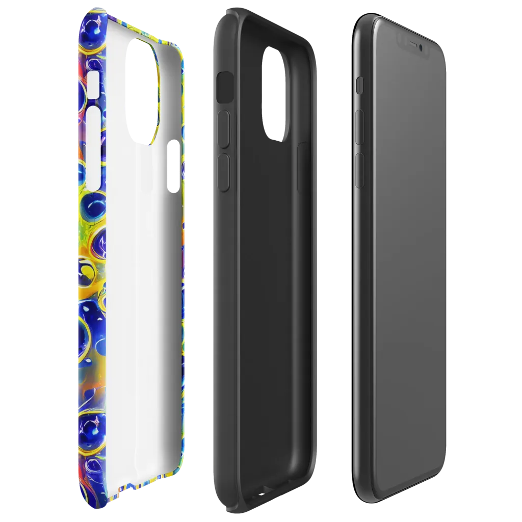 Electric Bubbles on Tough Case for iPhone® — Right
