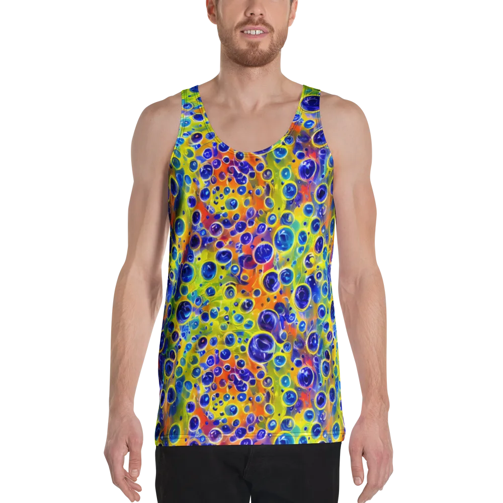 Electric Bubbles on Men's Tank Top — Front