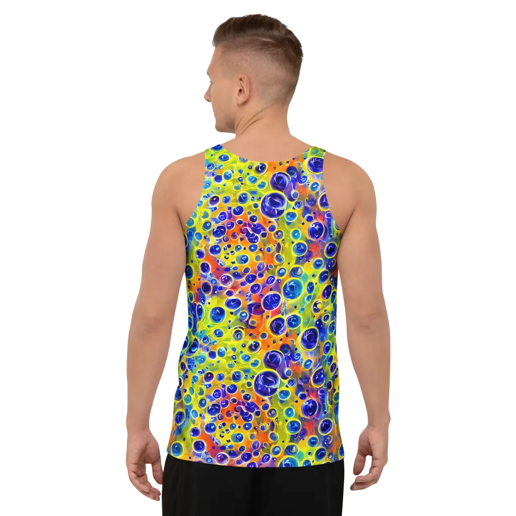 Electric Bubbles on Men's Tank Top — Back