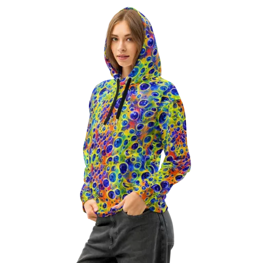 Electric Bubbles on a Cotton Hoodie