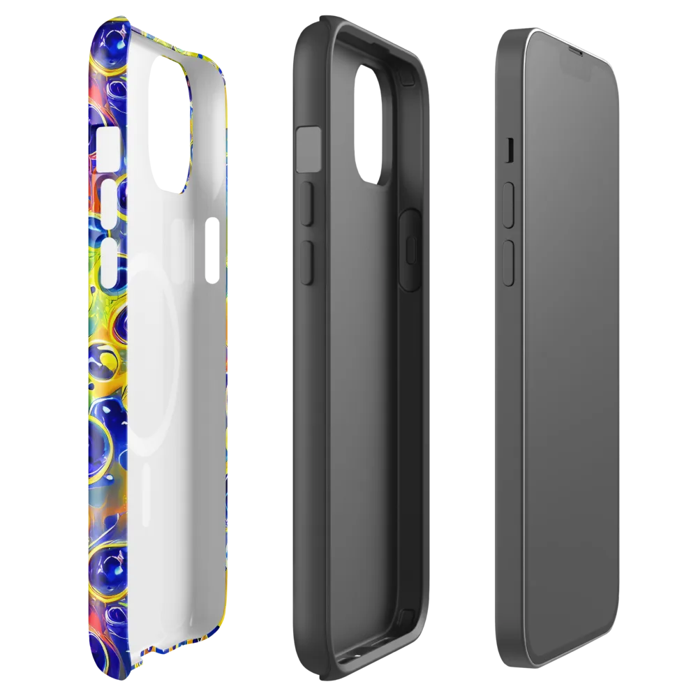 Electric Bubbles on MagSafe Tough Case for iPhone® — Front