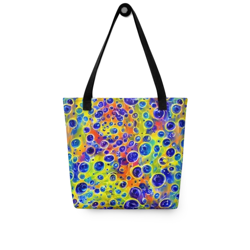 Electric Bubbles on a Tote Bag