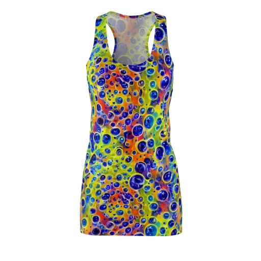 Electric Bubbles on a Racerback Dress