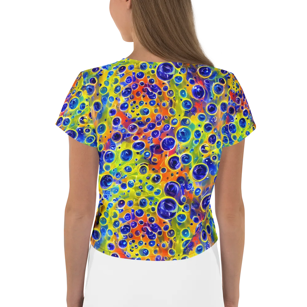 Electric Bubbles on Crop Tee — Back