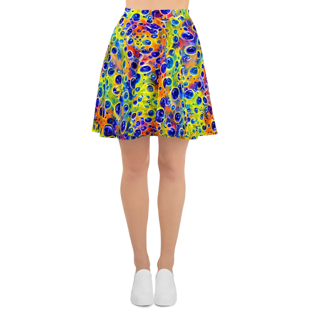 Electric Bubbles on Skater Skirt — Front
