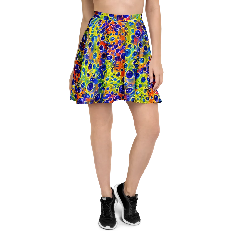 Electric Bubbles on Skater Skirt — Front