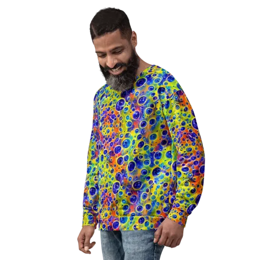 Electric Bubbles on a Sweatshirt
