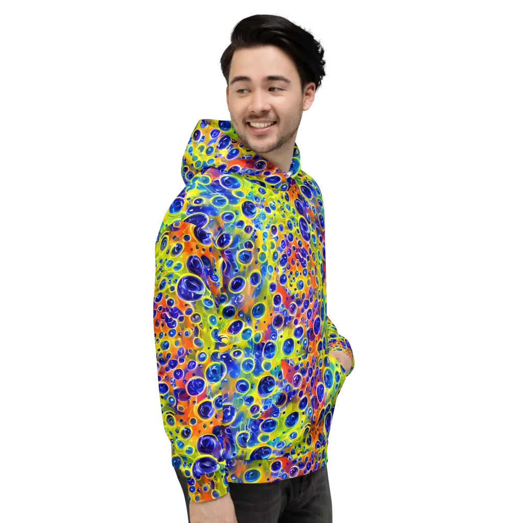 Electric Bubbles on Hoodie — Right