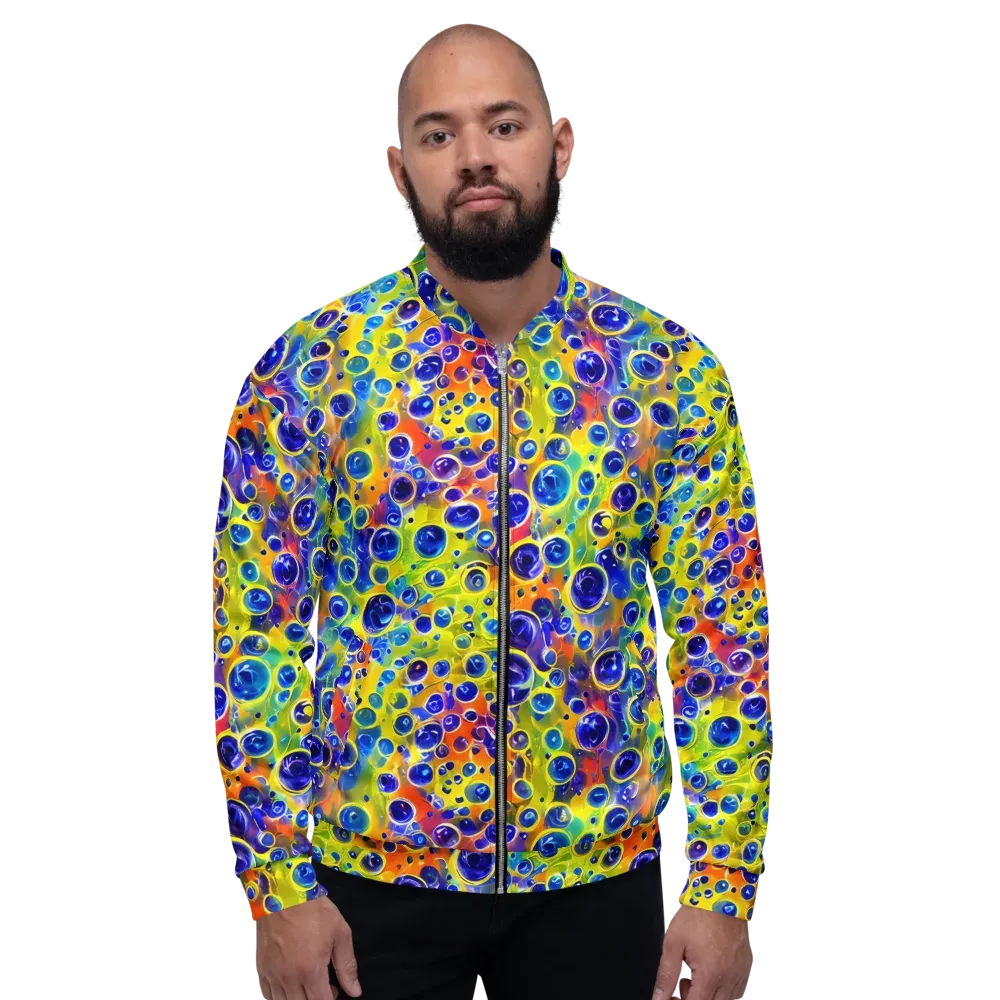 Electric Bubbles on Bomber Jacket — Front