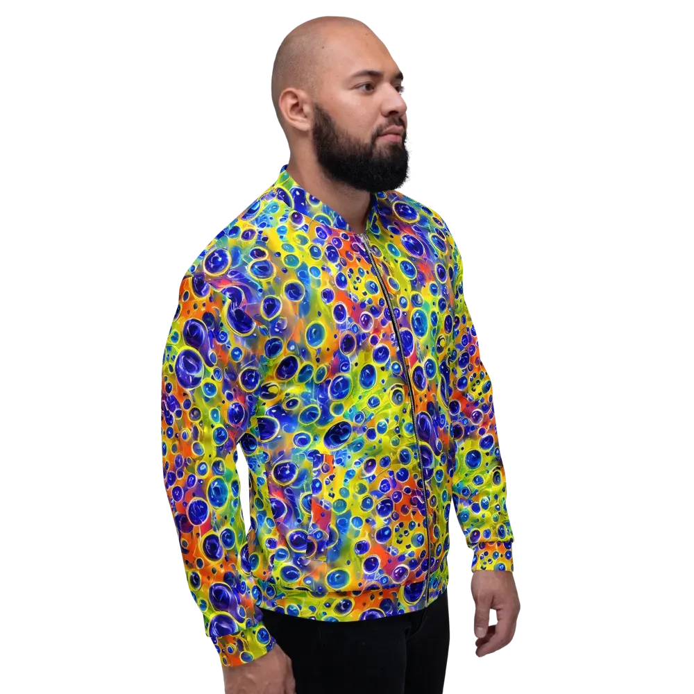 Electric Bubbles on Bomber Jacket — Right