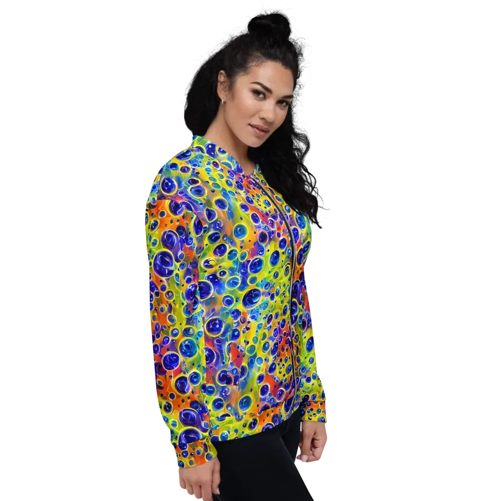 Electric Bubbles on Bomber Jacket — Right