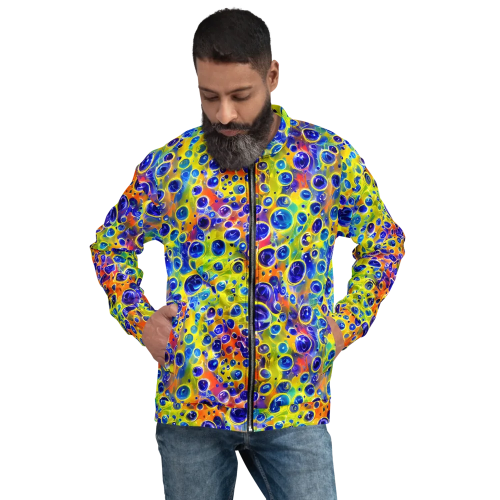 Electric Bubbles on Bomber Jacket — Front