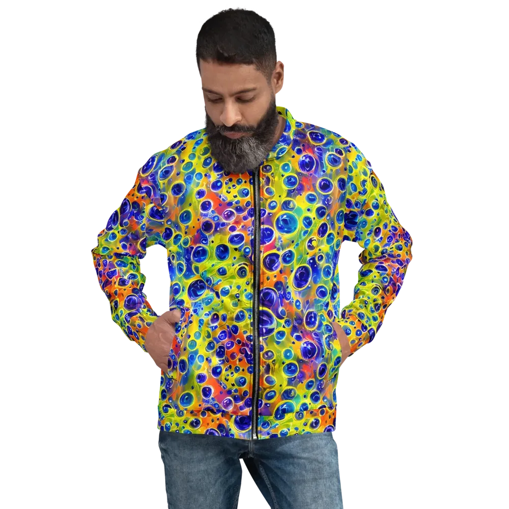 Electric Bubbles on Bomber Jacket — Front