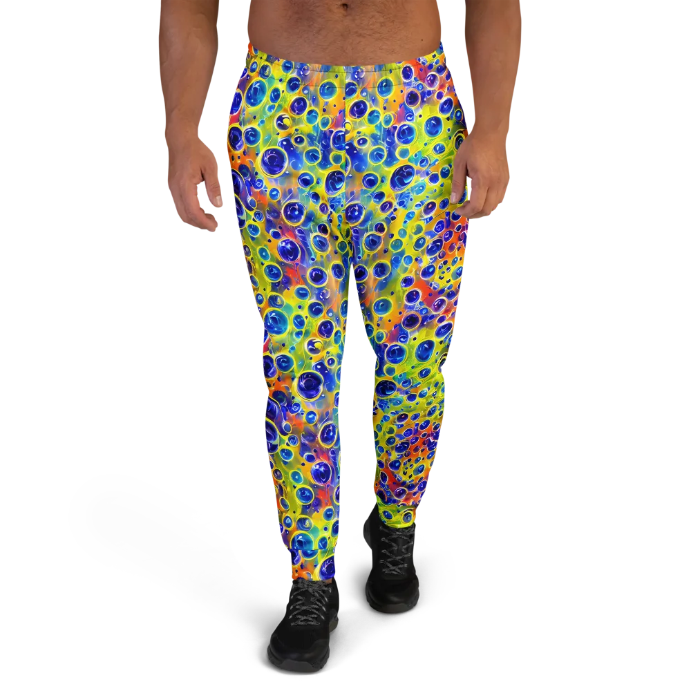Electric Bubbles on Men's Joggers — Front